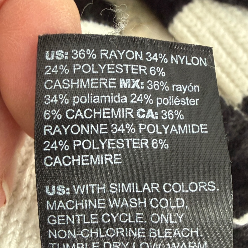 WHBM black and white striped gorgeous Small - Picture 9 of 10